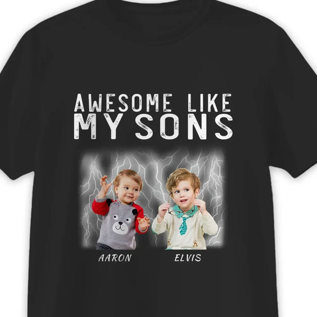 Picture of Personalized T-Shirt with Photo - Custom Funny T-Shirt - Gift for Parents