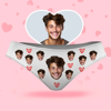 Picture of Custom Face Women's Panties, Pink Heart With His Face Style Underwear, Birthday Gifts for Wife and Girlfriend