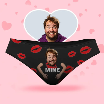 Picture of Custom Face Women's Panties, It's Mine Style Underwear, Birthday Gifts for Wife and Girlfriend