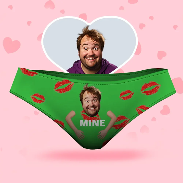 Picture of Custom Face Women's Panties, It's Mine Style Underwear, Birthday Gifts for Wife and Girlfriend