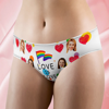 Picture of Custom Face Women's Panties, Girl's Love Gift For Her Style Underwear, Gifts for Wife and Girlfriend