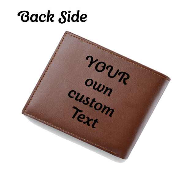 Picture of Custom Photo Trifold Wallet for Men- Personalized Wallet - Christmas Gifts