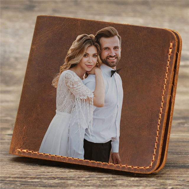 Picture of Custom Photo Wallet - Personalized Wallet for Loved One - Father's Day Gift - Christmas Gift, Birthday Gift