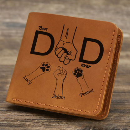 Picture of Custom Wallet for Men - Personalized Wallet for Loved One - Father's Day Gift