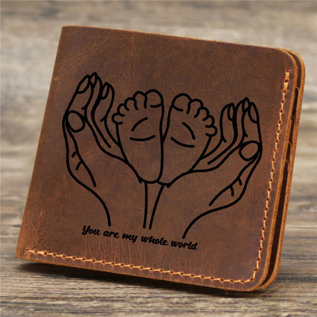 Picture of Custom Wallet for Men - Personalized Wallet for Loved One - Father's Day Gift