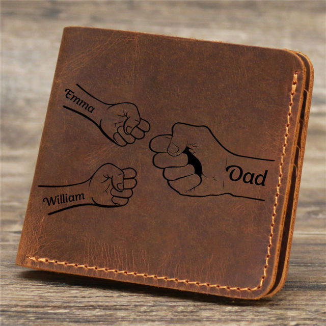 Picture of Custom Wallet for Men - Personalized Wallet for Loved One - Father's Day Gift