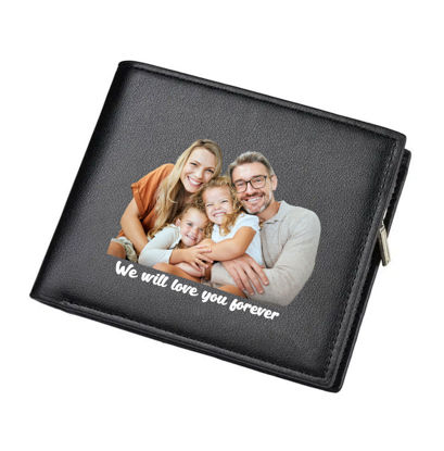 Picture of Custom Photo Trifold Wallet - Personalized Wallet for Loved One - Christmas Gift, Birthday Gift