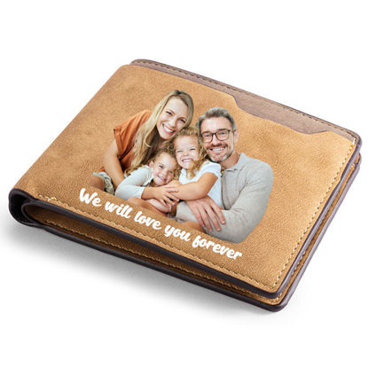 Picture of Custom Photo Wallet - Personalized Wallet for Loved One - Christmas Gift - Gift for Parents