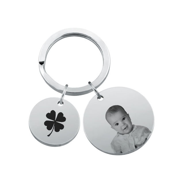 Picture of Custom Photo Keychain - Personalized stainless steel Keychain -  Gift for Your Loved Ones