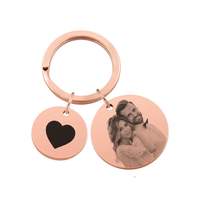 Picture of Custom Photo Keychain - Personalized stainless steel Keychain -  Gift for Your Loved Ones