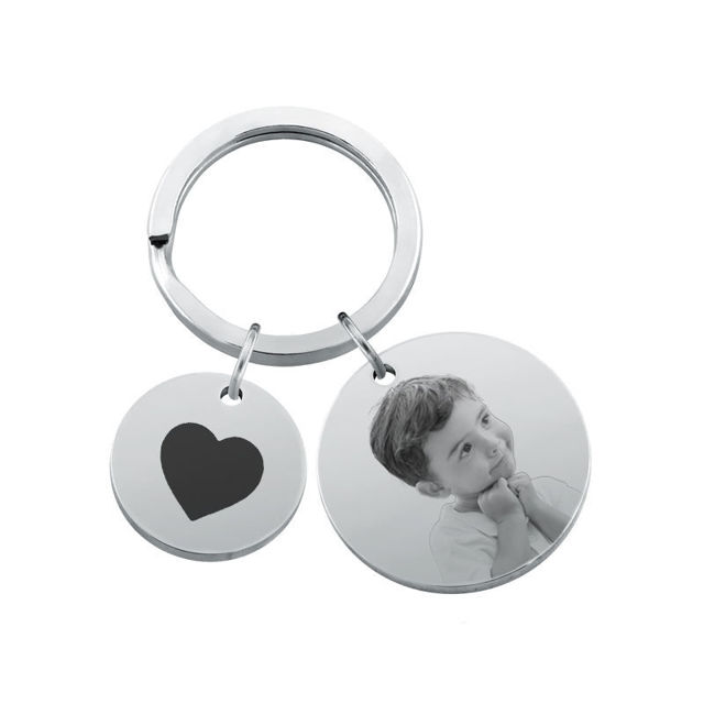 Picture of Custom Photo Keychain - Personalized stainless steel Keychain -  Gift for Your Loved Ones