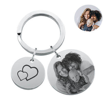 Picture of Custom Photo Keychain - Personalized stainless steel Keychain -  Gift for Your Loved Ones