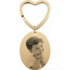 Picture of Custom Photo Keychain - Personalized stainless steel Keychain with Oval -  Gift for Your Loved Ones