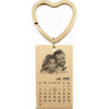 Picture of Custom Photo Keychain - Personalized stainless steel Keychain with Calendar - Gift for Anniversary