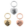 Picture of Custom Photo Keychain with Heart Pendant - Personalized stainless steel Keychain - Gift for Your Loved Ones