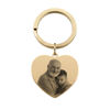 Picture of Custom Photo Keychain with Heart Pendant - Personalized stainless steel Keychain - Gift for Your Loved Ones