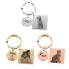 Picture of Custom Square Photo Keychain - Personalized stainless steel Keychain