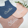 Picture of Custom baby bibs - Custom embroidered baby bibs - Custom absorbent U-shaped bibs