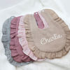 Picture of Custom Embroidered Bibs - Custom Ruffled Bibs - Personalized Baby Cotton Bibs