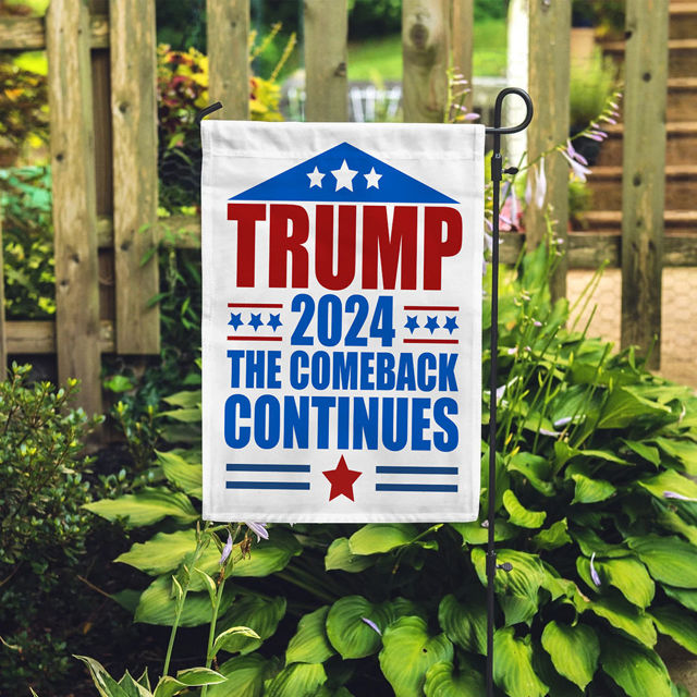 Picture of Custom Garden Flag with Trump - Personalized Flag - Custom Garden Flag