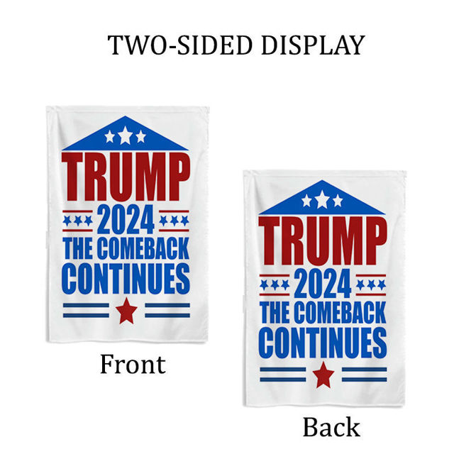 Picture of Custom Garden Flag with Trump - Personalized Flag - Custom Garden Flag