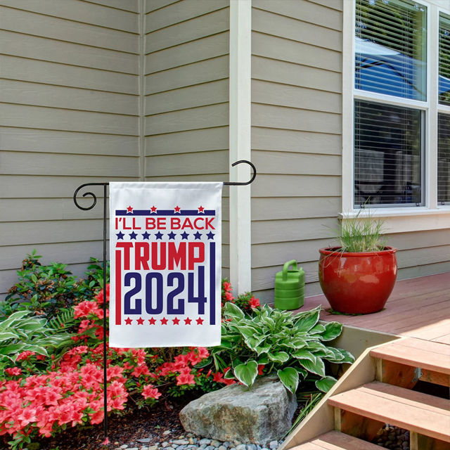 Picture of Go Trump Custom Garden Flag - Personalized Flag - Custom Garden Flag