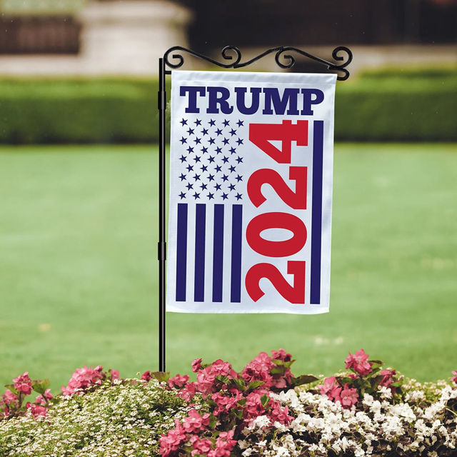 Picture of Go Trump Custom Garden Flag - Personalized Flag - Custom Garden Flag