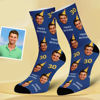 Picture of Custom Birthday Socks, Happy Birthday Face Socks, Personalized Socks, Funny socks, Birthday hat socks