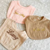 Picture of Custom baby bibs - Custom embroidered baby bibs - Custom absorbent U-shaped bibs