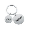 Picture of Custom Keychain with Text - Personalized Stainless Steel Keychain - Gift for Your Loved Ones