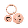 Picture of Custom Keychain with Text - Personalized Stainless Steel Keychain - Gift for Your Loved Ones