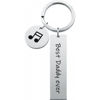 Picture of Custom Rectangle Keychain - Personalized Keychain with Text - Gift for Father's Day and Birthday