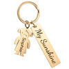 Picture of Custom Family Member Keychain - Personalized Keychain with Charms and Text - Gift for Father's Day and Mother's Day