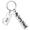 Picture of Custom Family Member Keychain - Personalized Keychain with Charms and Text - Gift for Father's Day and Mother's Day