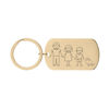 Picture of Custom Family Keychain - Personalized Keychain with Cute Family Figures - Gift for Father's Day and Mother's Day