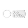 Picture of Custom Family Keychain - Personalized Keychain with Cute Family Figures - Gift for Father's Day and Mother's Day