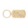 Picture of Custom Family Keychain - Personalized Keychain with Cute Family Figures - Gift for Father's Day and Mother's Day