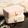 Picture of Custom Travel Jewelry Case - Personalized Travel box with Name -  Bridesmaid Gift