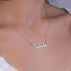 Picture of Personalized Name Necklace in Stainless Steel or 925 Sterling Silver - Customize With Any Name