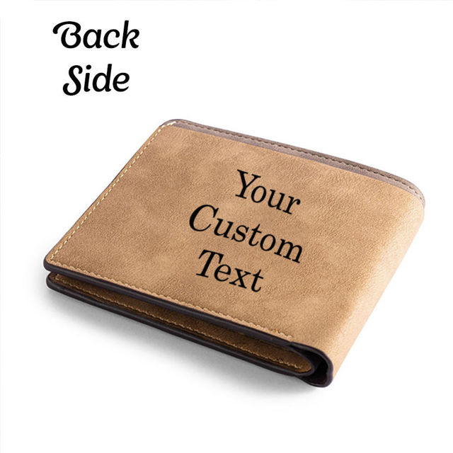 Picture of Personalized Wallet for Men - Custom Photo Wallet -  Christmas Gift or Birthday Gift