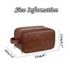 Picture of Custom Leather Toiletry Bag - Personalized Groomsmen Gifts - Travel Bag For Men