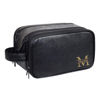 Picture of Custom Leather Toiletry Bag - Personalized Groomsmen Gifts - Travel Bag For Men