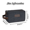 Picture of Men's Custom Canvas Toiletry Bag - Personalized Groomsmen Gifts - Travel Bag For Men