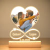 Picture of Personalised Heart Shaped Photo Anniversary Night Light - Custom Photo Night Lamp - Valentine's Day Gift