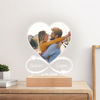 Picture of Personalised Heart Shaped Photo Anniversary Night Light - Custom Photo Night Lamp - Valentine's Day Gift