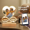 Picture of Personalised Heart Shaped Photo Anniversary Night Light - Custom Photo Night Lamp - Valentine's Day Gift