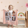 Picture of Custom Photo Blanket with Text - Personalized Family Blanket with 9 Photos - Make Your Own Blankets - Best Gifts for Family