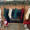 Picture of Personalized Embroidery Christmas Stocking - Custom Name Family Christmas Stocking - Knitted Xmas Stocking