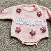 Picture of Personalized Embroidered Sweater for Baby and Toddler - Custom Name Embroidery Bodysuit Sweater - Knitted Xmas Sweater