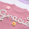 Picture of Personalized Embroidered Sweater for Baby & Toddler - Custom Name Embroidery Sweater - Knitted Xmas Sweater